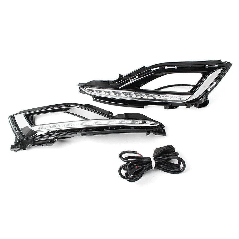 1 Pair LED Fog Lamp Bezel for Hyundai Sonata (2015-2016)