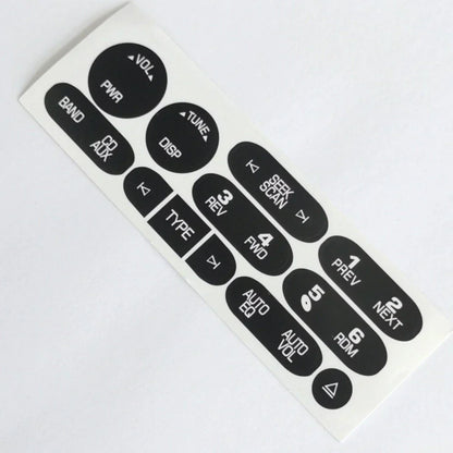 Car Radio Button Repair Decal Sticker for Cadillac Isuzu (2002-2006)