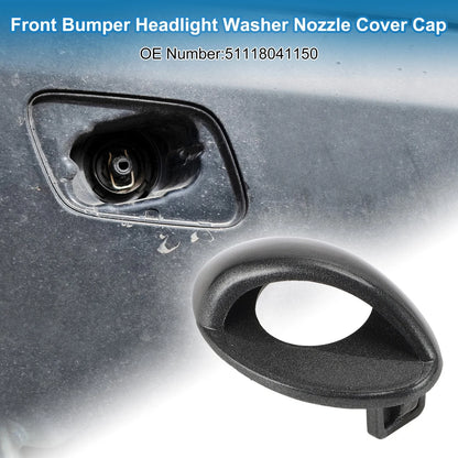 Front Bumper Headlight Washer Nozzle Cover Cap for BMW M3 (2008-2013) Gray