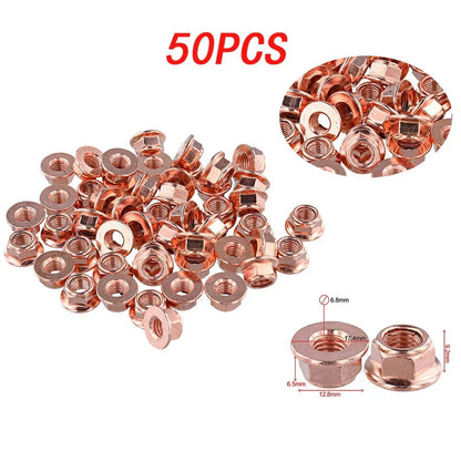 Lock Nuts / 50 x M8x1.25 / Exhaust Manifold for Car
