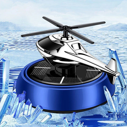 Rotating Airplane Ornament Car Air Purifier Diffuser with Solar Panel