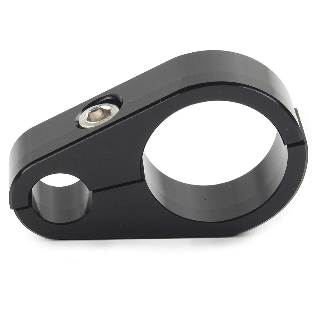 Black Brake Clutch Cable Clamp Clip for Harley 1'' Handlebar
