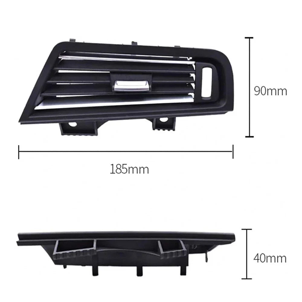 Chromed AC Vent Grille Cover for BMW Front Dashboard (2007-2013)
