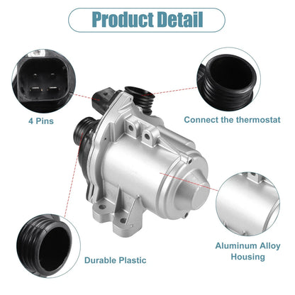 Engine Water Pump w/Thermostat for BMW 135i 335i 535i 740i X6