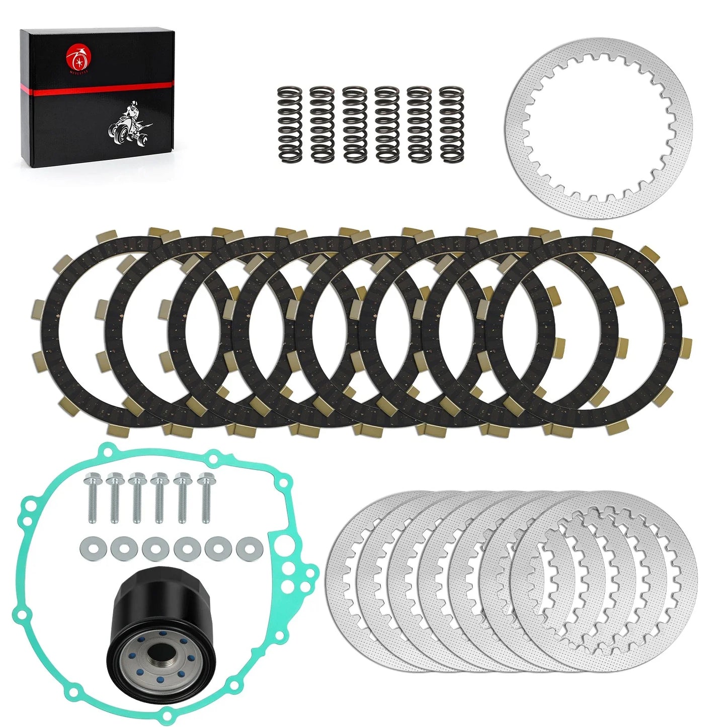 Clutch Steel Friction Plates Gasket Kit for Yamaha YZF-R6 (2003–2009)