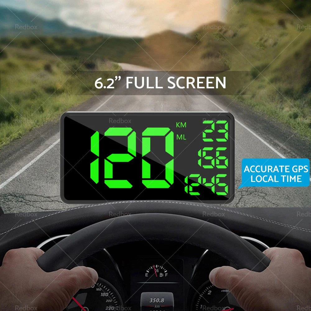 6.2" Truck GPS Speedometer Extend Display Odometer Overspeed Alarm MPH/KMH