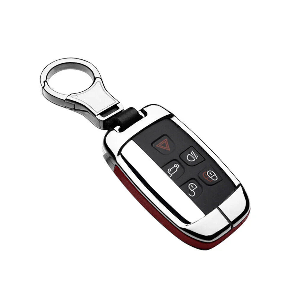 Leather Key Fob Cover Case for Land Rover Discovery, Range Rover, Jaguar