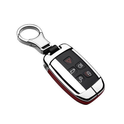 Leather Key Fob Cover Case for Land Rover Discovery, Range Rover, Jaguar