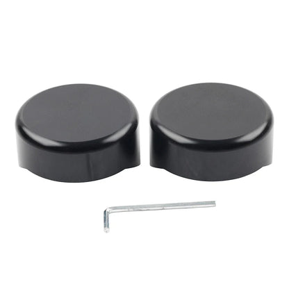 Black CNC Upper Fork Caps for Harley Softail Breakout FXBR FXBRS (2018-2023)