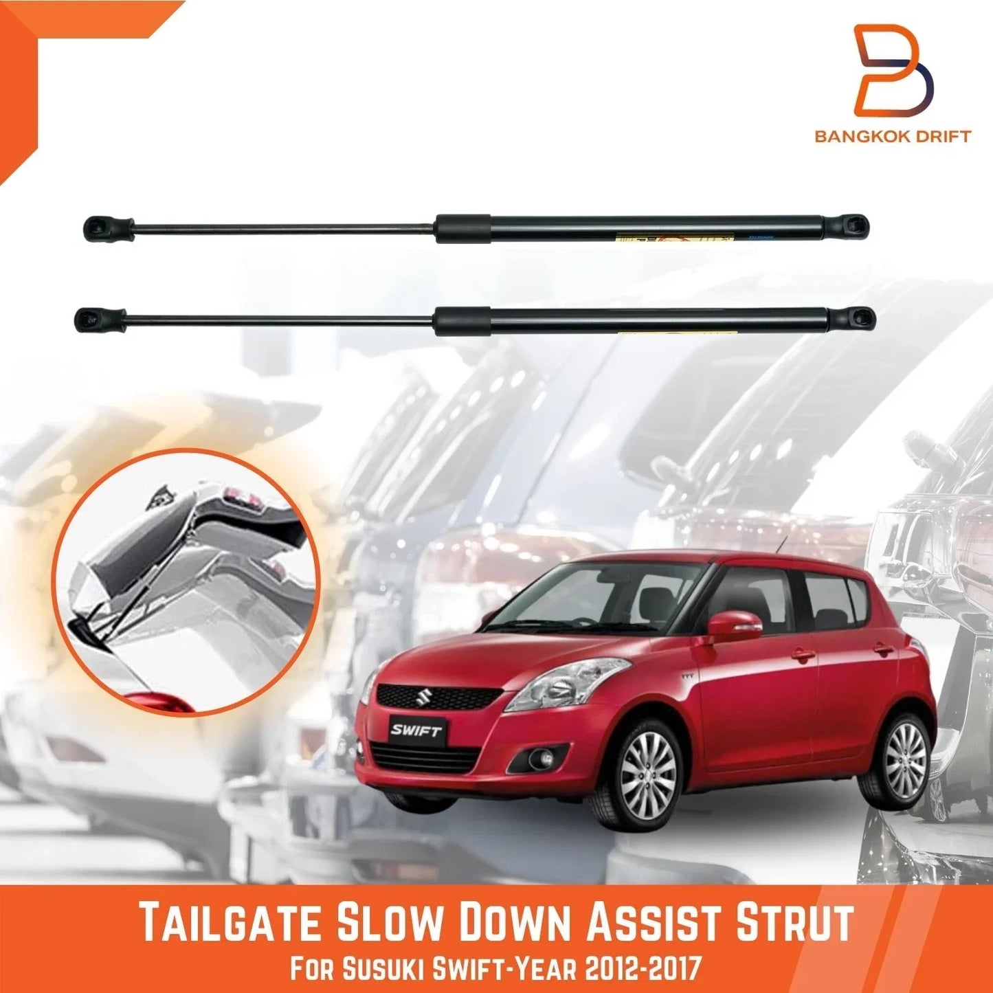 Rear Tailgate Assist Gas Strut Damper for Suzuki Swift (2012-2017)
