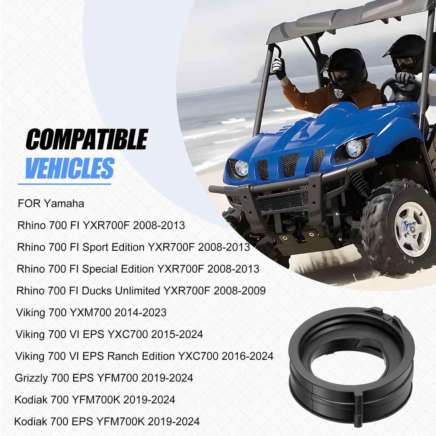 Intake Boot Joint for Yamaha Grizzly 700 EPS (2019–2024)