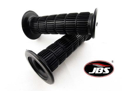 Black Hand Grip Set for Suzuki TS100 (1973-1978) - Left & Right Pair