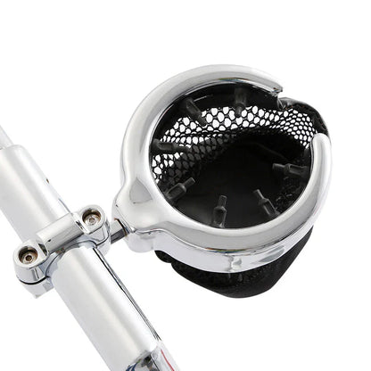 Handlebar Cup Holder for Harley Universal Metal Drink Mesh Basket
