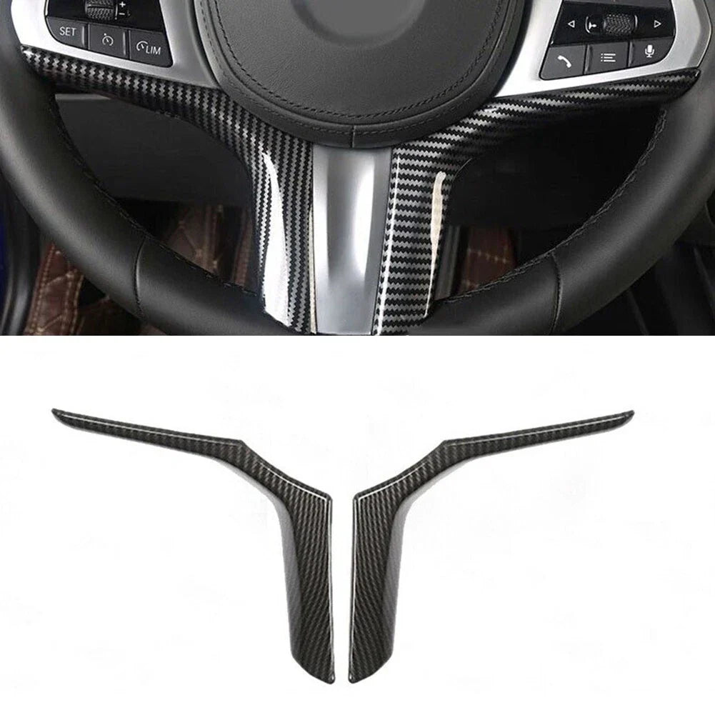 Carbon Fiber Steering Wheel Switch Trim for BMW X3 X6