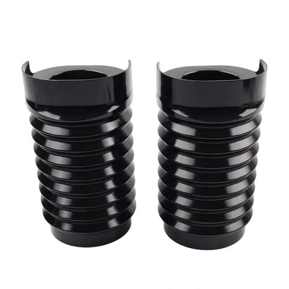CNC Upper Fork Boot Slider Cover Black for Harley Street Glide FLHX FLHXS (14-23)