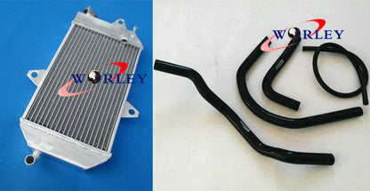 Aluminum Radiator for Yamaha YFZ350 Banshee 1987-2007 4 x Blue Hoses