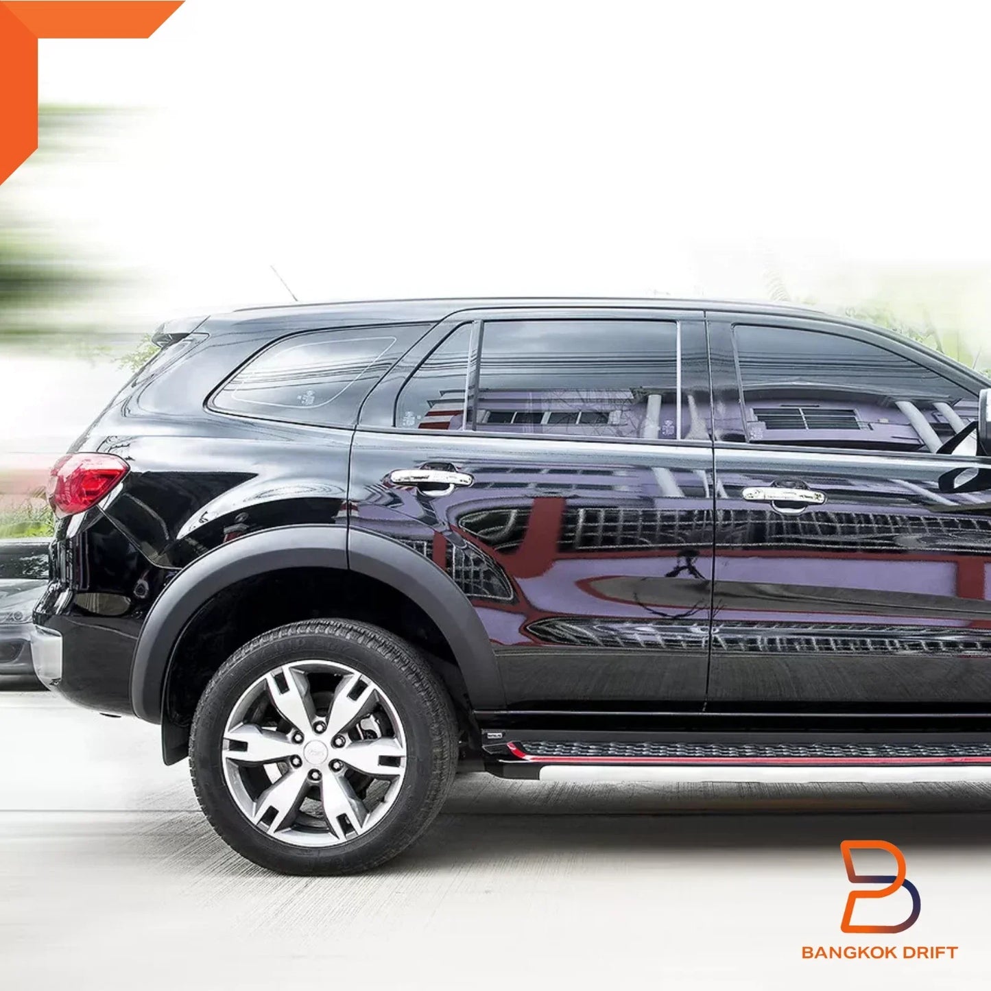 4" Matte Black Fender Flares for Ford Everest SUV (2015-2018)