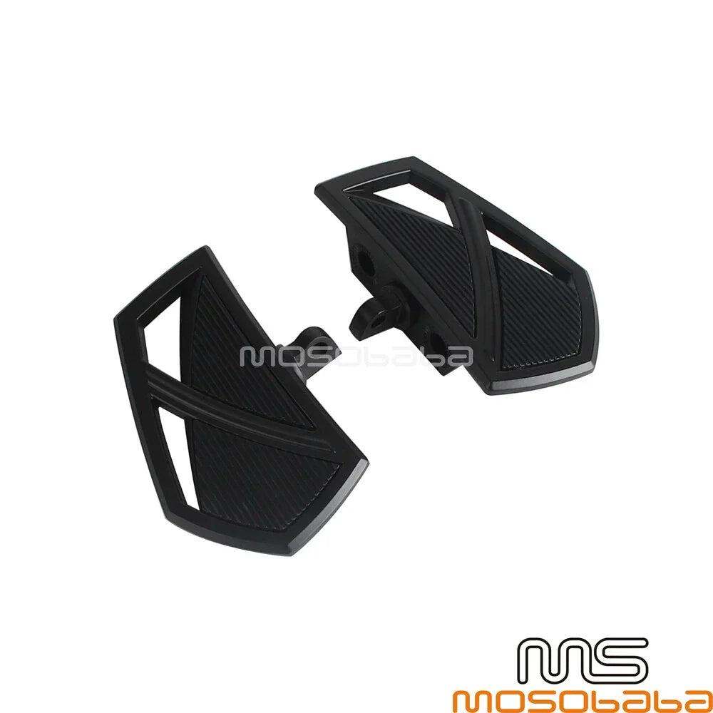 Black Footpeg Foot Pegs for Harley Softail Slim FLSL 107 LiveWire (2018-2023)
