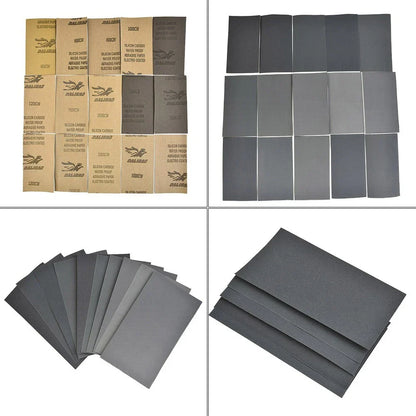Wet/Dry Sandpaper 400/600/800/1000/1200/1500/2000/2500/3000 Grit Tools Supplies