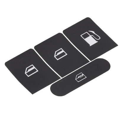 Sticker Set Black Overlay for Window Buttons Golf V Passat
