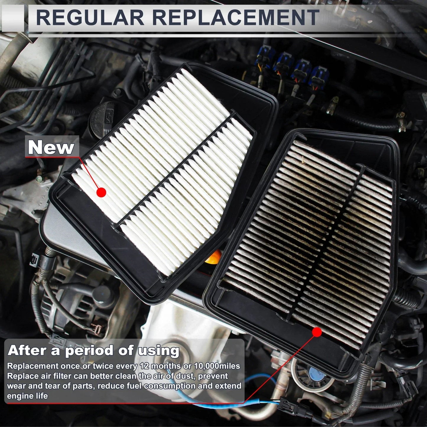 Car Engine Air Filter for MERCEDES-BENZ A-CLASS (2004-2012) - 1 x Filter