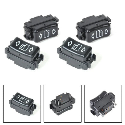 Console Power Glass Switch 4x for Mercedes W126 W201