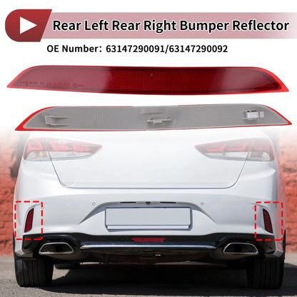 1 x Pair Rear Left Rear Right Bumper Reflectors for BMW X5