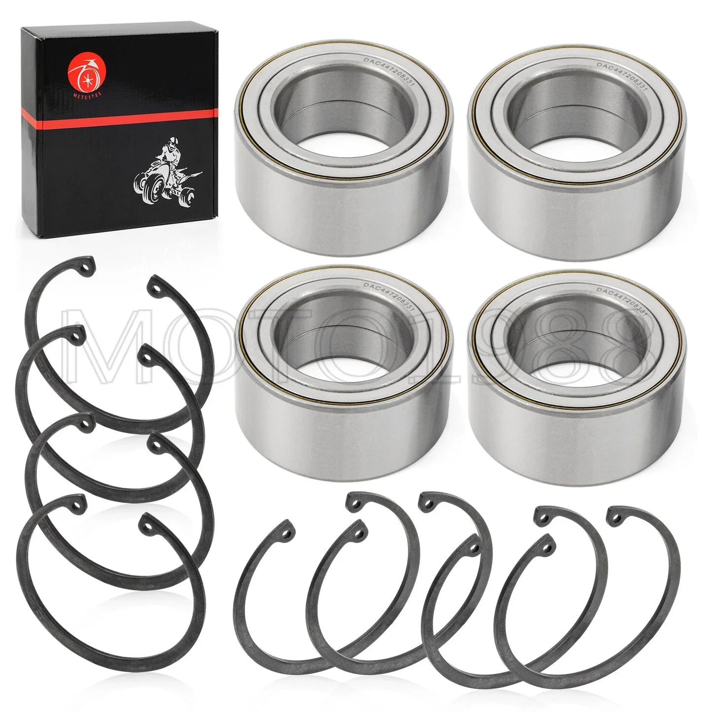 Front Rear Wheel Bearings Rings for Polaris RZR XP 1000 S-XP 4 (2014–2022)