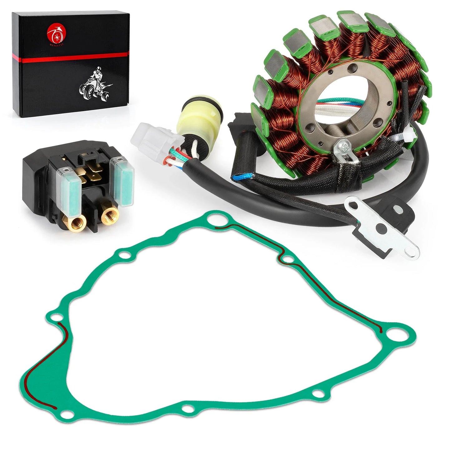Stator w/Stater Relay for Yamaha Bear Tracker 250 YFM250 (2001–2004)