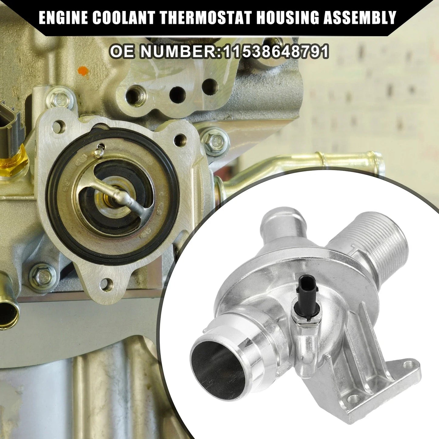 Engine Coolant Thermostat Housing Assembly for BMW X1 (2012-2017)