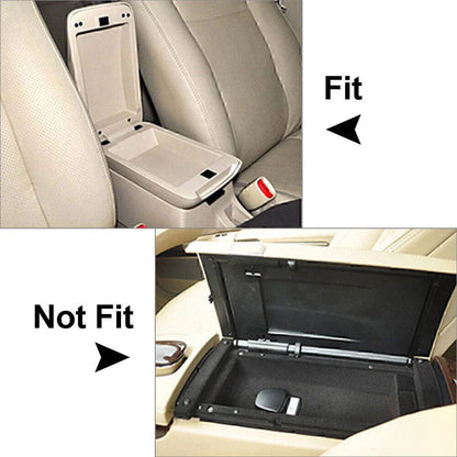 Black PU Memory Foam Console Armrest Cushion Pad for Car SUV