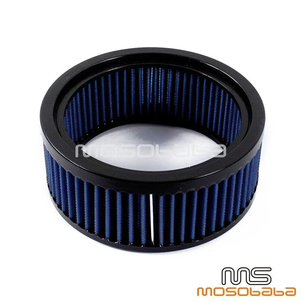6" Round Blue Air Filter Cleaner for Harley Softail, Touring, Breakout (2012-2023)
