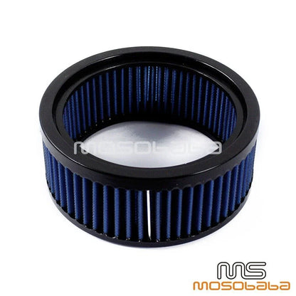 6" Round Blue Air Filter Cleaner for Harley Softail, Touring, Breakout (2012-2023)