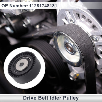 Drive Belt Idler Pulley for BMW Series 3 (1994-2006) Black 1 x
