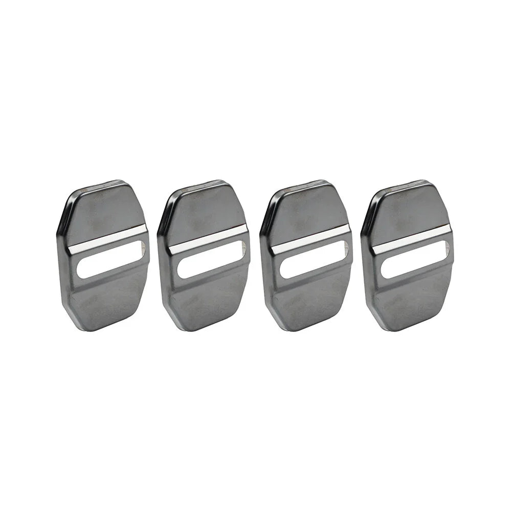 Black Door Lock Covers for BMW F40, F45, Benz C-Class, Maserati