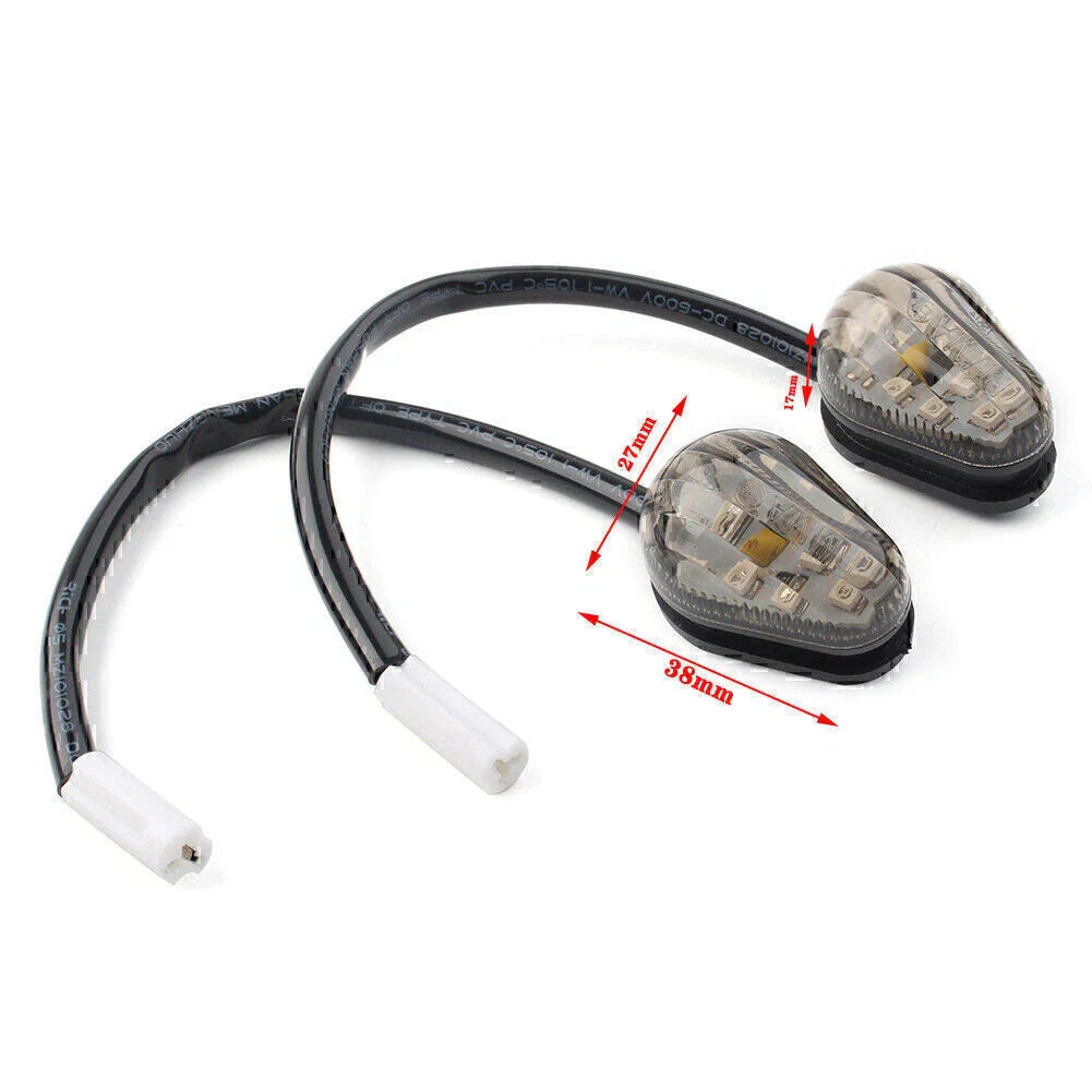 LED Gray Turn Signal Lights for YAMAHA FZ10 FZ03 FZ25 FJ-09 XSR 700 900