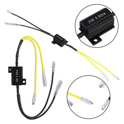 4 x 6.8Ohm 25W LED Mini Turn Signal Resistors for Motorcycle