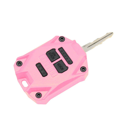 Pink ABS Car Key Fob Shell Case for Jeep Wrangler (2007-2017)