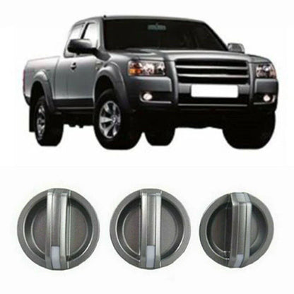 3pc Heater Fan Temp Control Knobs for Mazda BT-50 / Ford Pickup (2006–2011)