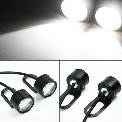 2 x 12V Motorcycle LED Spotlight Headlight Driving Front Light Fog Lamp for Motorcycle