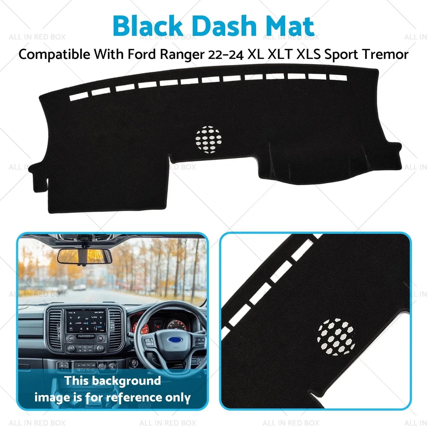 Dashboard Cover Mat for Ford Ranger (2022-2024)