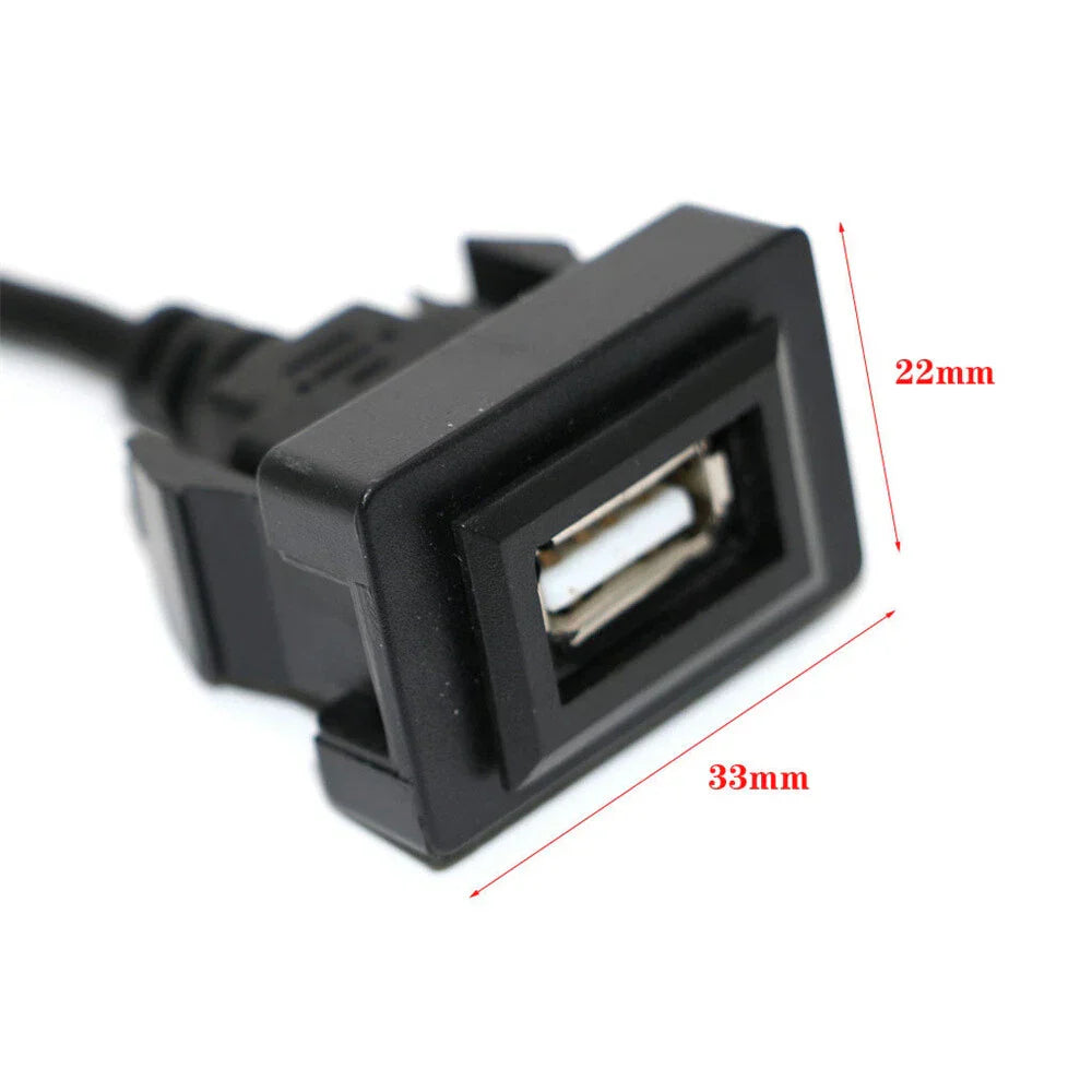 USB Port Panel Extension Cable Adapter for Toyota Corolla (2014-2023)
