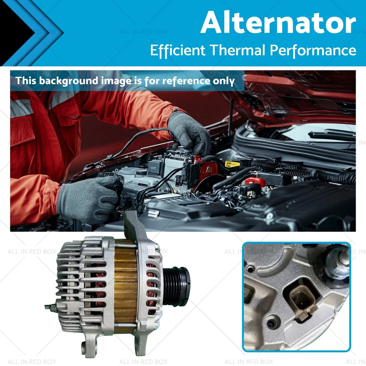 Alternator for Dodge Avenger, Caliber, Jeep Compass, Patriot 2.0L (2007-2017)