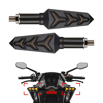 Amber LED Turn Signal Blinker Lights for Motorcycle