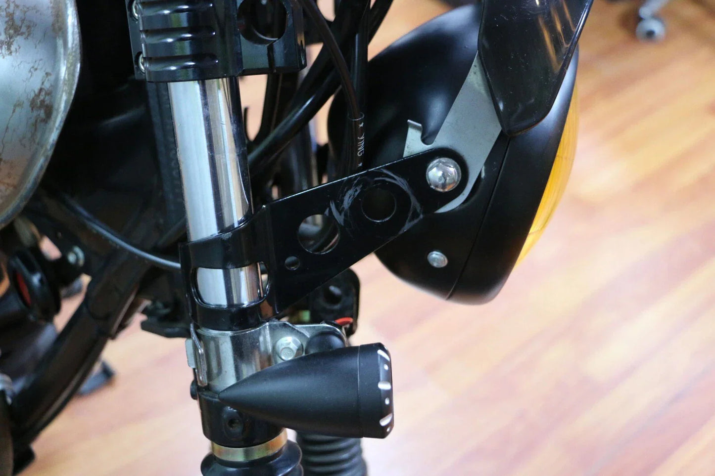 5"-7" Smoke Round Headlight Windshield for Honda Motorcycle