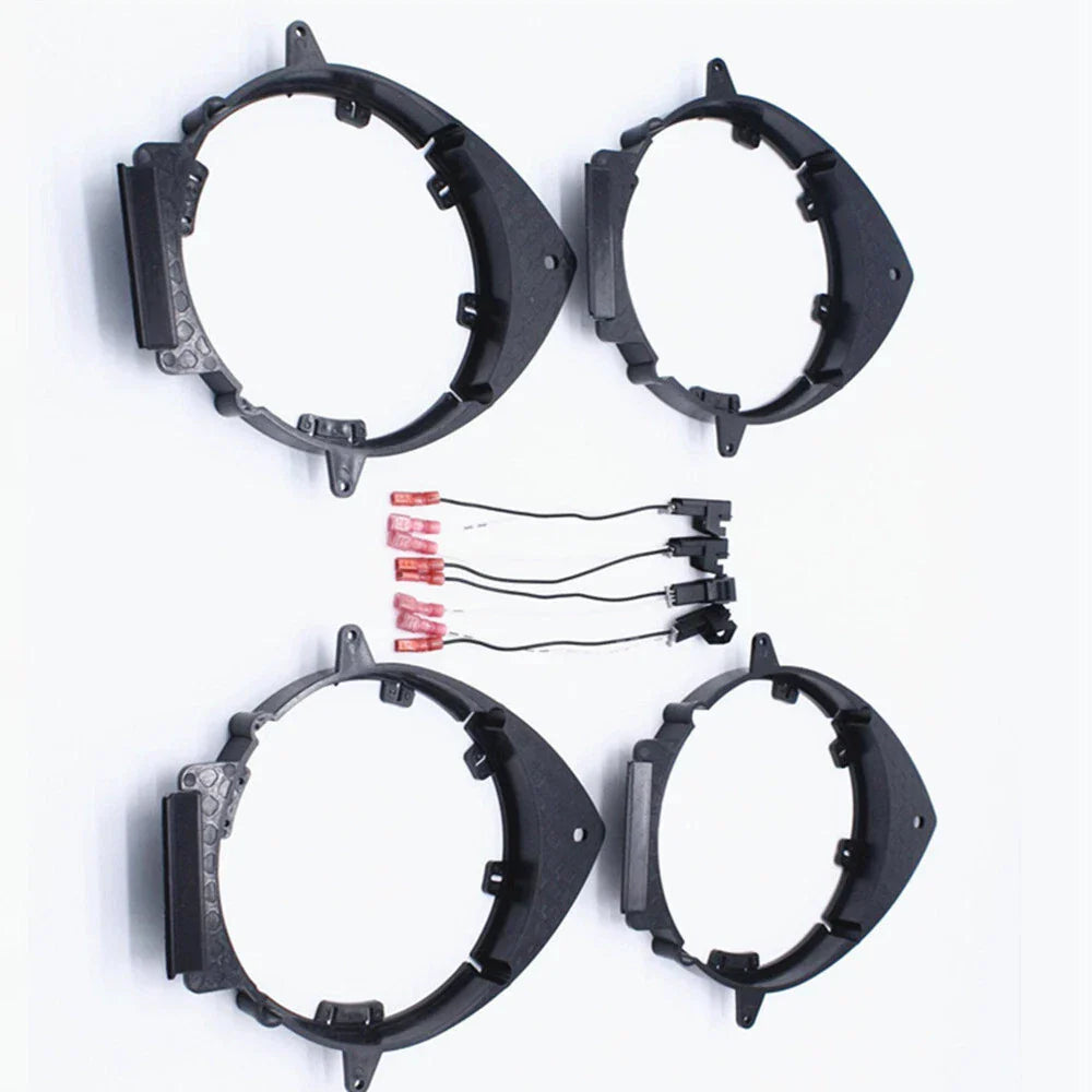4 x Speaker Mounting Adapter Bracket w/ Wire Harness for Car Truck