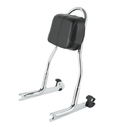 Chrome Detachable Sissy Bar Backrest for Harley Softail Fat Boy (2000-2017)
