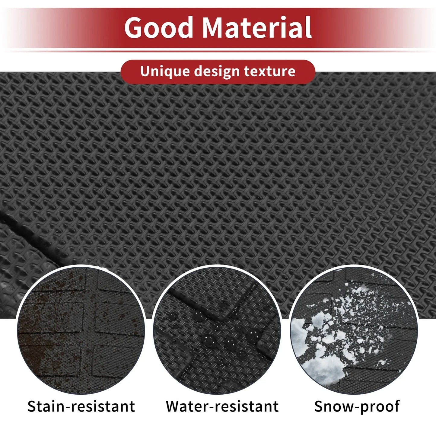 Cargo Liner Rear Trunk Mat for Honda Accord (2013-2017) Diamond Pattern TPE
