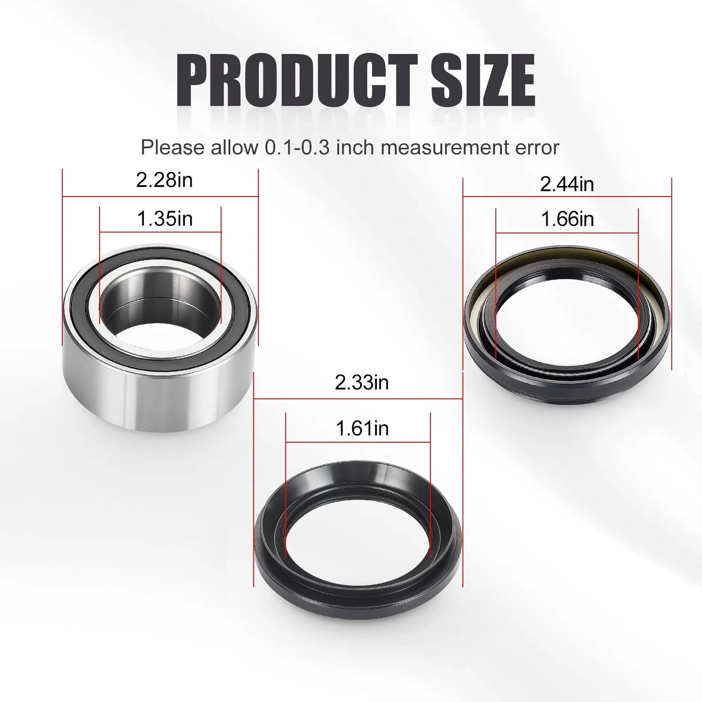 Rear Wheel Bearings & Seals Kit for Honda Rincon (2003–2005)