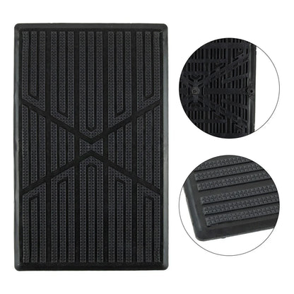 Beige PVC Car Foot Carpet Pad Heel Mat Pedal Patch Cover